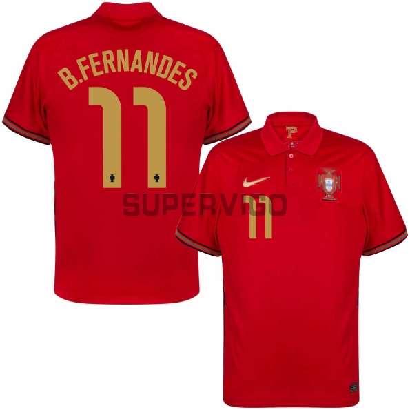 Camiseta B.Fernandes 11 Portugal Primera Equipación 2021
