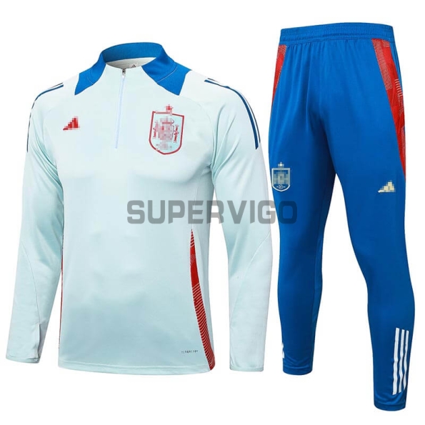 Sudadera de Entrenamiento España 2024 Azul Claro