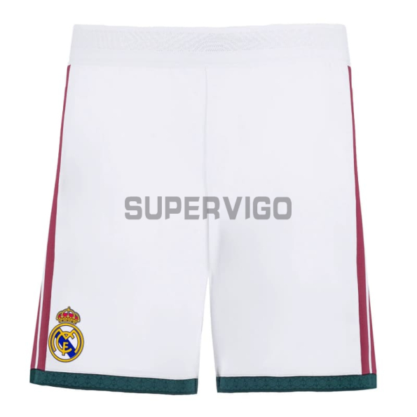 Pantalón Corto Real Madrid Primera Equipación 2026/2027 Blanco