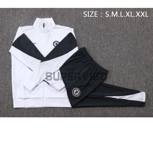 Chandal Chelsea 2025/2026 Blanco/Negro