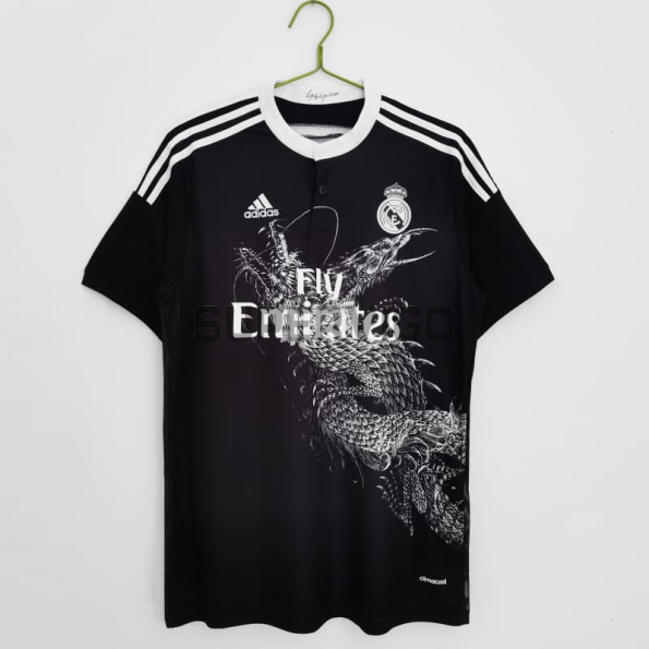 Camiseta Real Madrid Tercera Equipación Retro 2014/2015 Negro