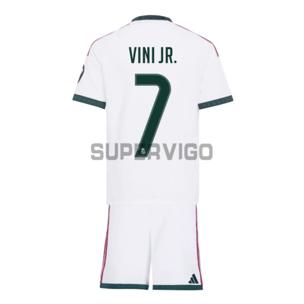 Camiseta VINI JR. 7 Real Madrid Primera Equipación 2026/2027 Blanco Niño Kit con Parche HP
