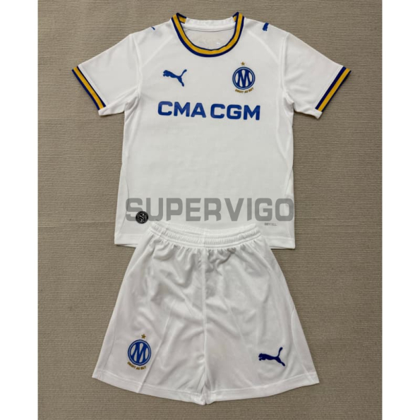 Camiseta Olympique Marsella Primera Equipación 2026/2027 Blanco Niño Kit