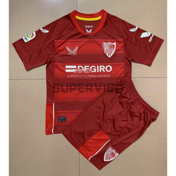 Camiseta Sevilla Segunda Equipación 2022/2023 Niño Kit