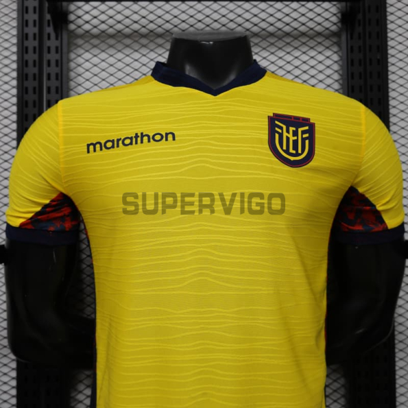 Camiseta Ecuador Primera Equipación Mundial 2026 Amarillo (EDICIÓN JUGADOR)