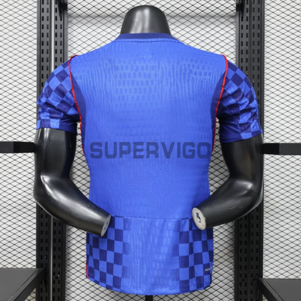 Camiseta Croacia Segunda Equipación Mundial 2026 Azul (EDICIÓN JUGADOR)