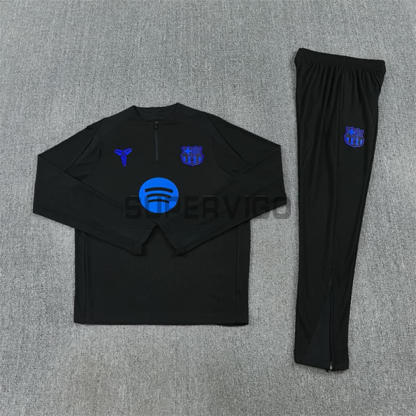 Sudadera De Entrenamiento Barcelona x Kobe Bryan 2025/2026 Niño Kit Negro/Azul