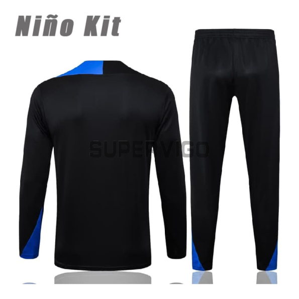Sudadera De Entrenamiento PSG 2025/2026 Niño Kit Negro/Azul