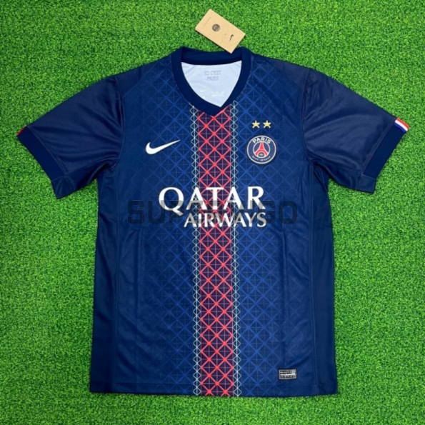 Camiseta PSG Primera Equipación 2025/2026 Azul con dos Estrellas