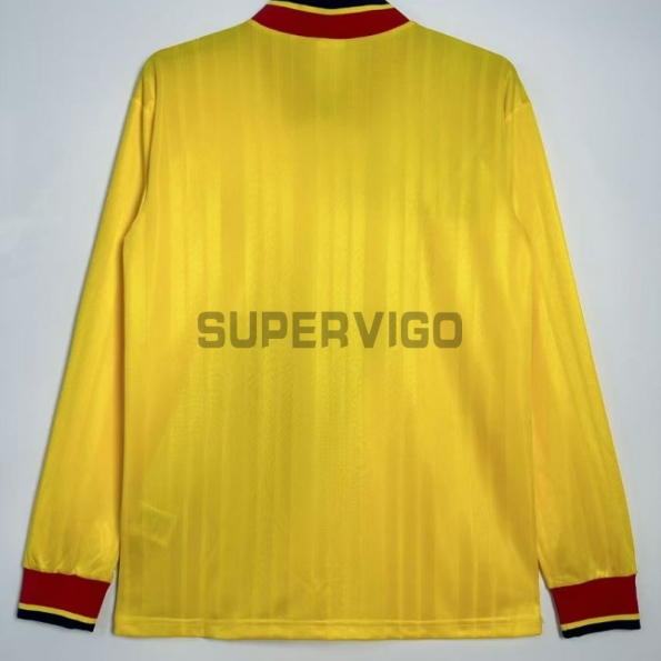 Camiseta Arsenal Segunda Equipación Retro 1993/94 ML Amarillo