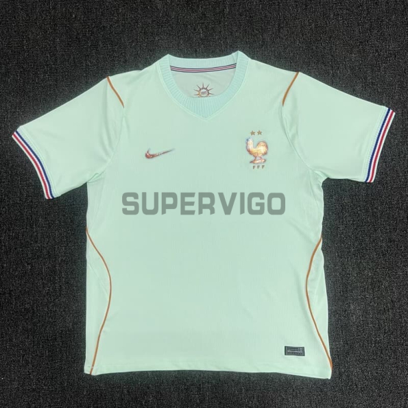 Camiseta Francia Segunda Equipación Mundial 2026 Verde Menta