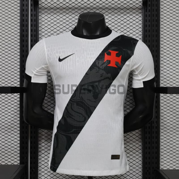 Camiseta Vasco da Gama 2026/2027 Segunda Equipación Blanco/Negro (EDICIÓN JUGADOR)