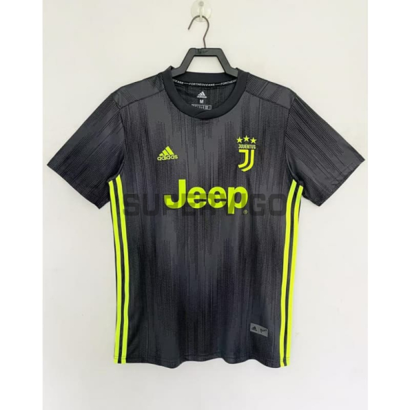 Camiseta Juventus Tercera  Equipación Retro 2018/2019 Negro/Blanco