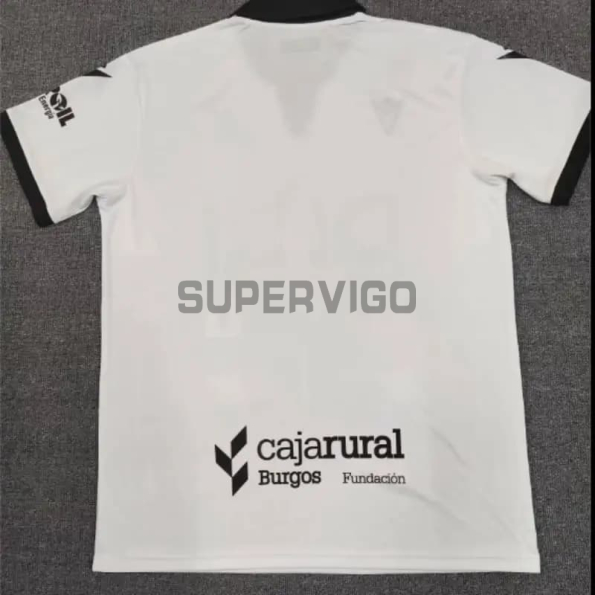 Camiseta Burgos CF Primera Equipación 2025/2026 Blanco/Negro