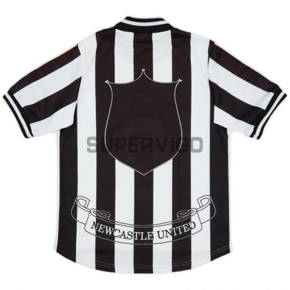 Camiseta Newcastle United Primera Equipación Retro 1997/99 Negro/Blanco