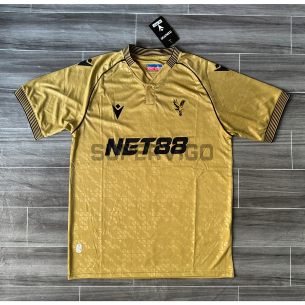 Camiseta Crystal Palace FC Tercera Equipación 2025/2026 Oro