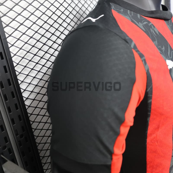 Camiseta AC Milan Primera Equipación 2025/2026 Rojo/Negro (EDICIÓN JUGADOR)
