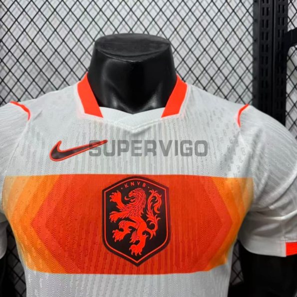 Camiseta Holanda Segunda Equipación Mundial 2026 Blanco (EDICIÓN JUGADOR)