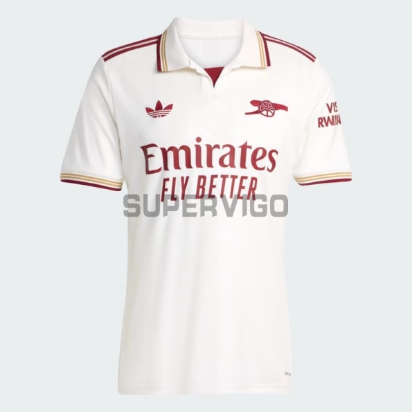 Camiseta Arsenal Tercera Equipación 2025/2026 Blanco