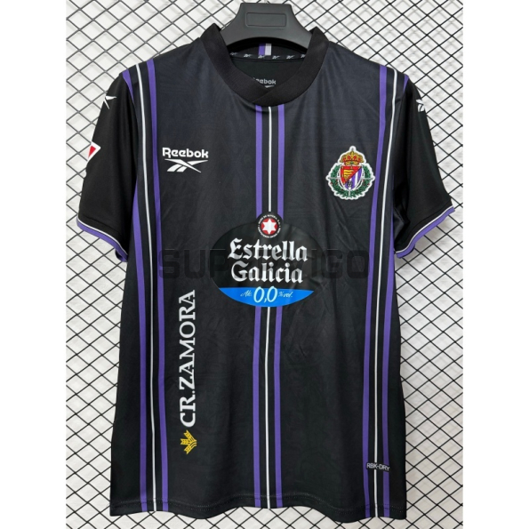 Camiseta Real Valladolid Segunda Equipación 2026/2027 Negro con Parche La Liga