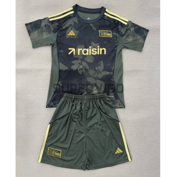 Camiseta Union Berlin Segunda Equipación 2025/2026 Negro Niño Kit