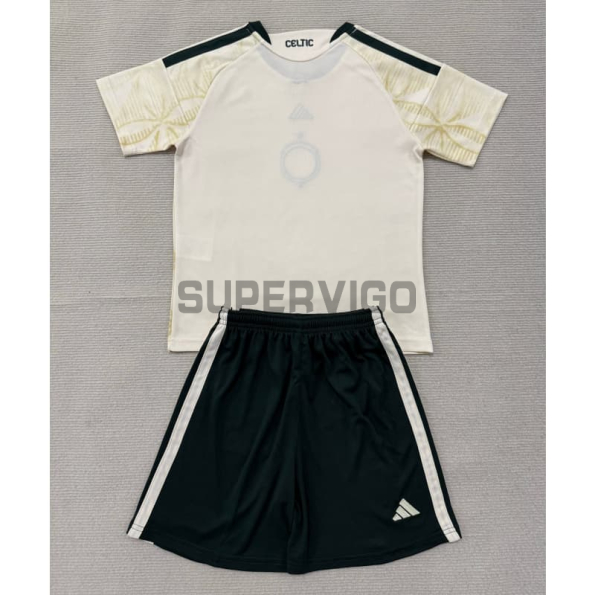 Camiseta Celtic Tercera Equipación 2026/2027 Beige Niño Kit