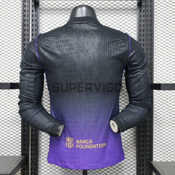 Camiseta Barcelona 2026/2027 ML Morado/Negro (EDICIÓN JUGADOR)