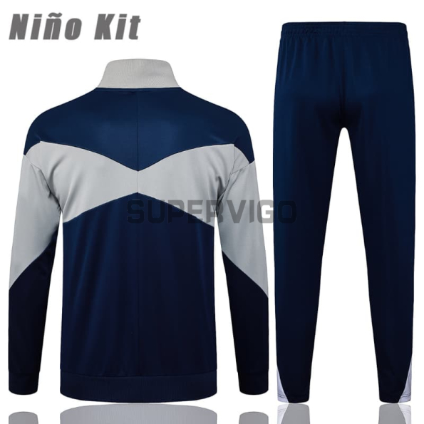 Chandal Tottenham Hotspur 2025/2026 Niño Azul Marino/Gris