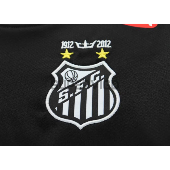 Camiseta Santos FC Retro 2013 ML Negro Niño Kit