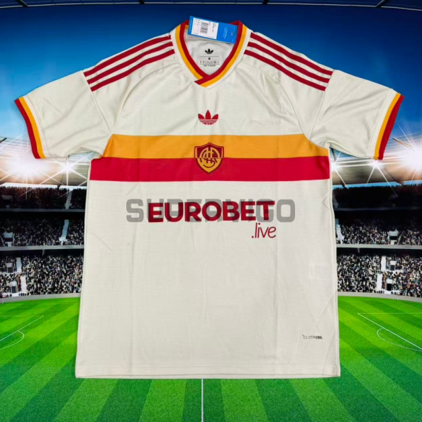 Camiseta AS Roma Segunda Equipación 2026/2027 Blanco