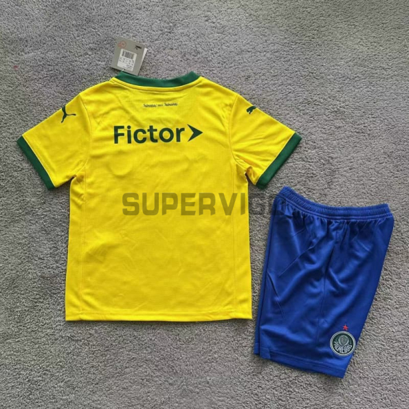 Camiseta Palmeiras Tercera Equipación 2025/2026 Amarillo Niño Kit