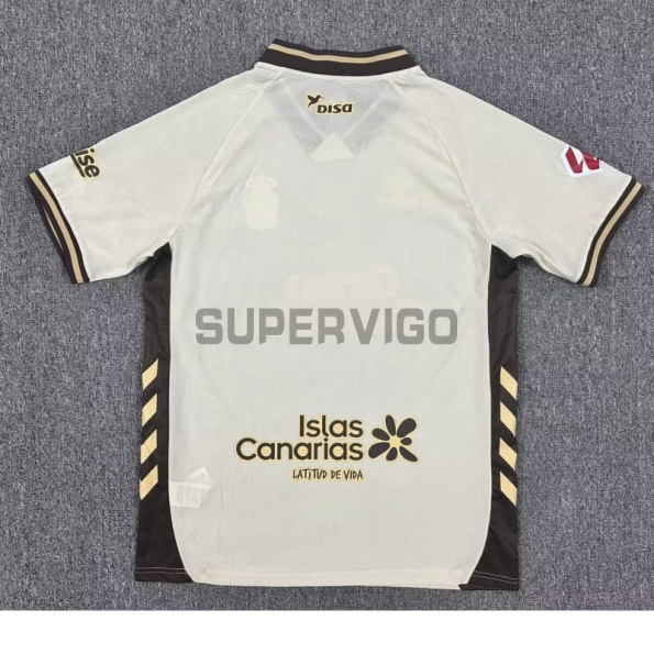 Camiseta Las Palmas Tercera Equipación 2025/2026 Beige con Parche La Liga