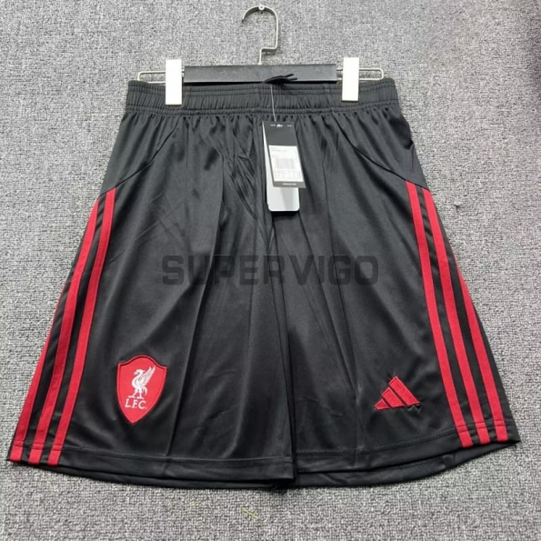 Pantalón Corto Liverpool Segunda Equipación 2025/2026 Negro