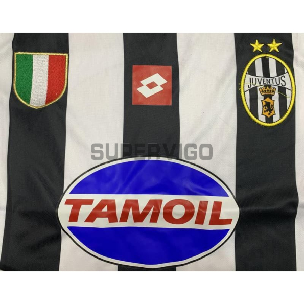 Camiseta Juventus Primera Equipación Retro 2002/03 Blanco/Negro