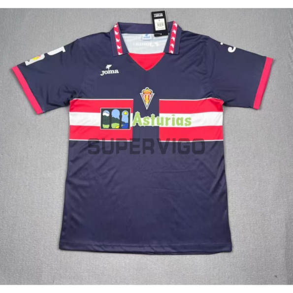Camiseta Sporting de Gijón Tercera Equipación Retro 1996/97 Azul Marino