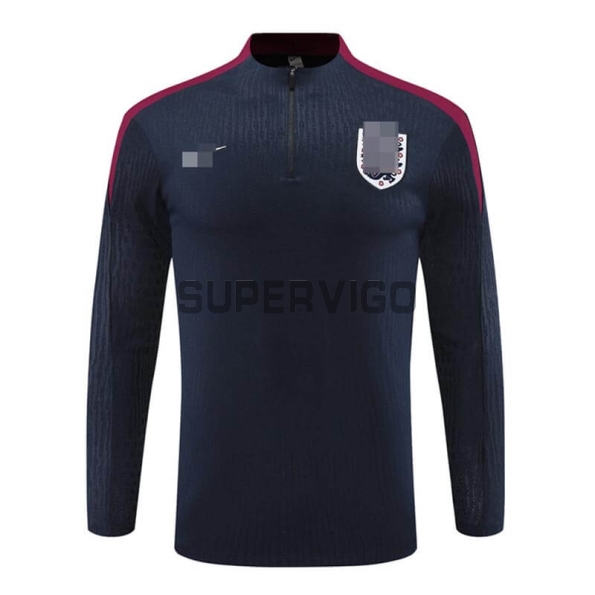 Sudadera de Entrenamiento Inglaterra 2024 Azul Marino/Rojo