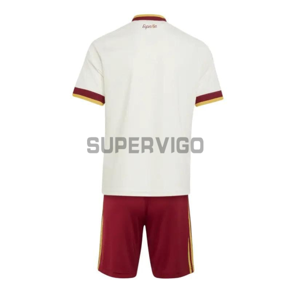 Camiseta España Segunda Equipación Mundial 2026 Blanco Niño Kit Edición Final