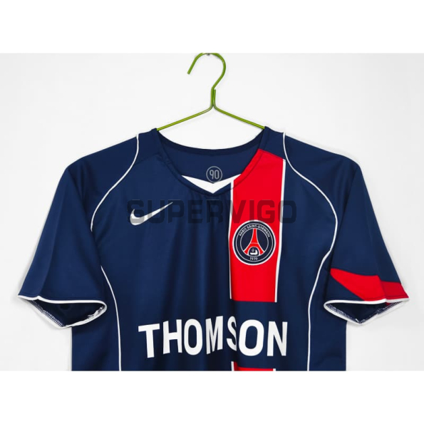 Camiseta PSG Primera Equipación Retro 2004/05 Azul/Rojo