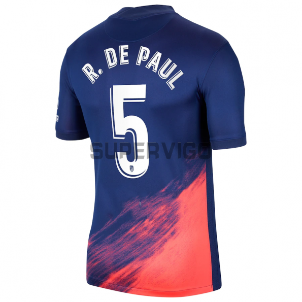 Camiseta R. De Paul 5 Atlético de Madrid Segunda Equipación 2021/2022