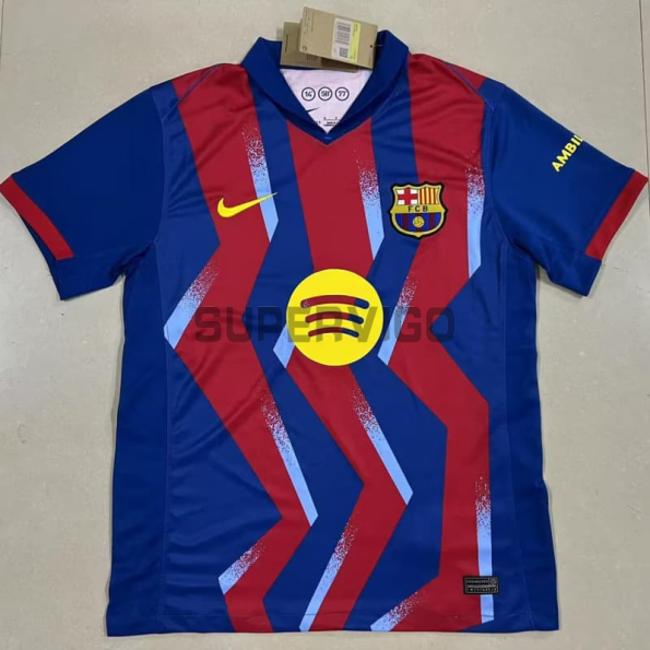 Camiseta Barcelona Cuarta Equipación 2025/2026 Azul/Rojo