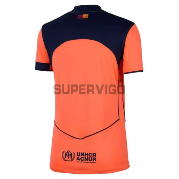 Camiseta Barcelona Tercera Equipación 2025/2026 Naranja Mujer