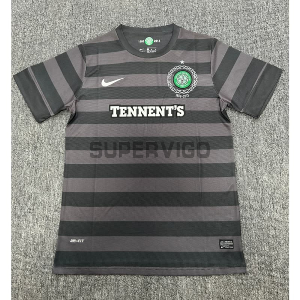 Camiseta Celtic Segunda Equipación Retro 2012/2013 Gris/Negro