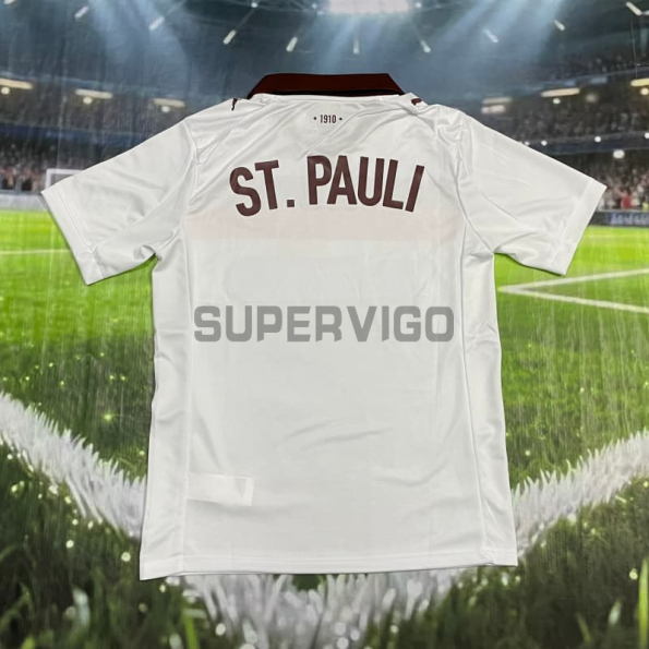 Camiseta FC St. Pauli Segunda Equipación 2025/2026 Blanco