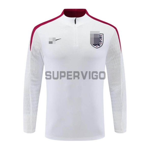 Sudadera de Entrenamiento Inglaterra 2024 Blanco/Rojo