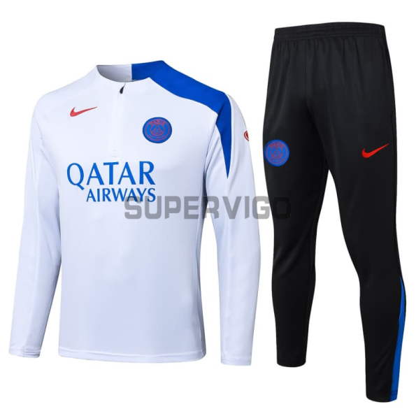 Sudadera De Entrenamiento PSG 2025/2026 Kit Blanco/Azul