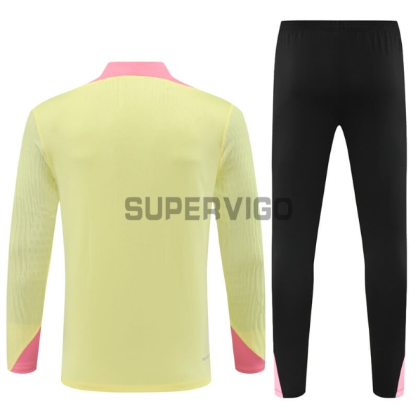 Sudadera de Entrenamiento PSG 2024/2025 Amarillo Claro/Rosa