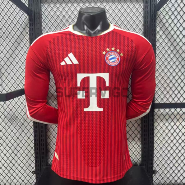Camiseta Bayern Múnich Primera Equipación 2026/2027 ML Rojo (EDICIÓN JUGADOR)