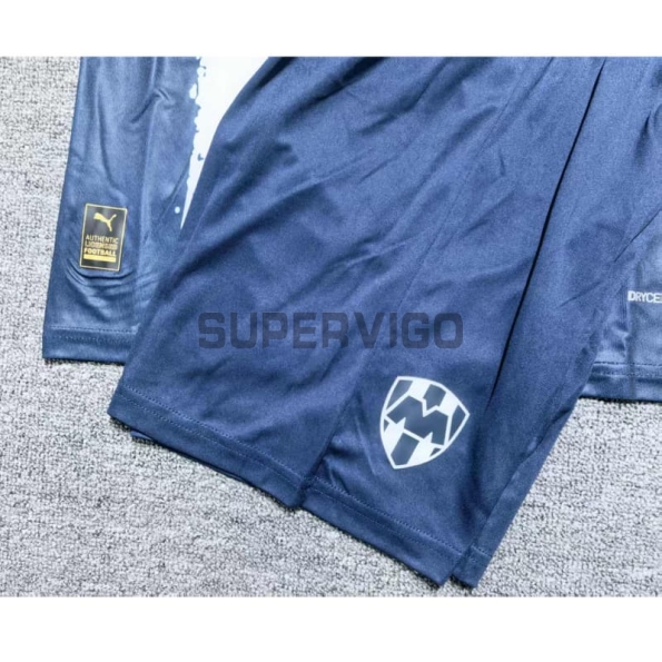 Camiseta Monterrey 2025/2026 KidSuper Azul Marino/Blanco Niño Kit