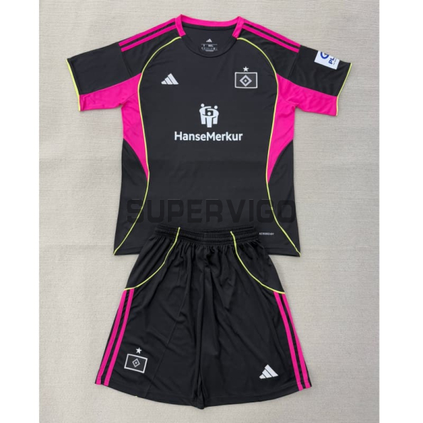 Camiseta Hamburger SV Tercera Equipación 2025/2026 Negro