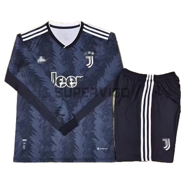 Juventus Soccer Jersey Away Long Sleeve Kit 2022/2023